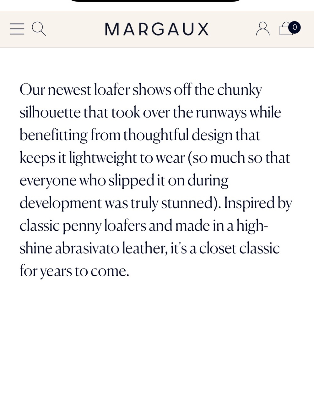 Margaux Louisa Penny Loafer in Black Leather - Picture 9 of 10